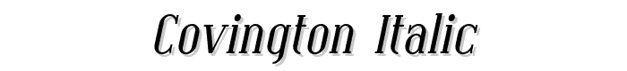 Covington Italic font